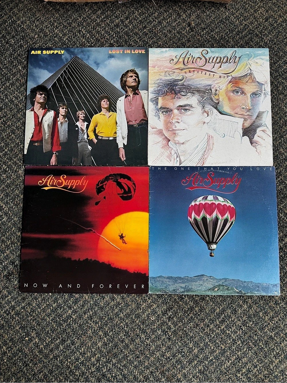 Air Supply Vintage Vinyl Records